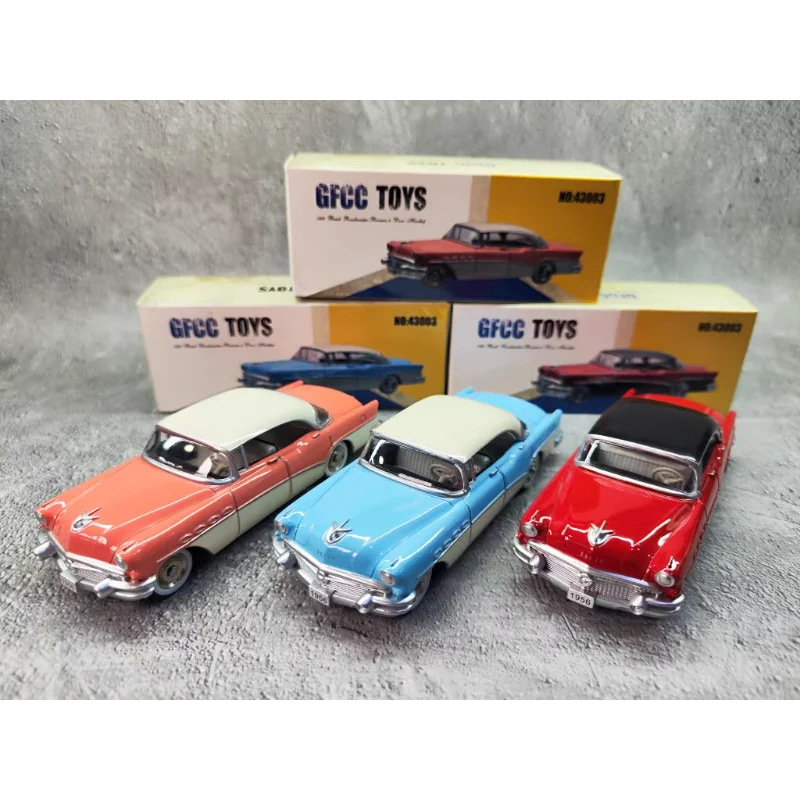 

Diecast GFCC 1/43 Scale 1956 BUICK Riviera Four-door Hardtop Classic American Alloy Car Model Collectible Toy Gift Souvenir