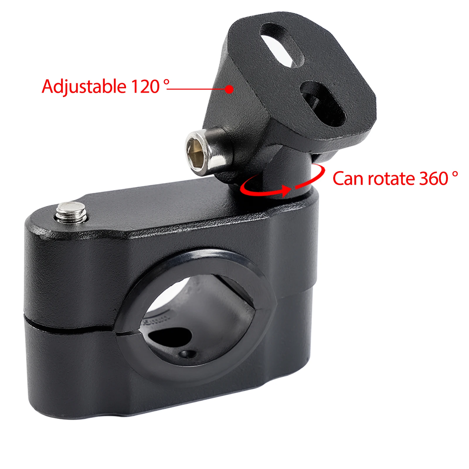 Motorcycle LED Headlight Mounting Bracket Spotlight Clamps Support Driving Fog Lights Work Auxiliary Lights Holder Universal image 3