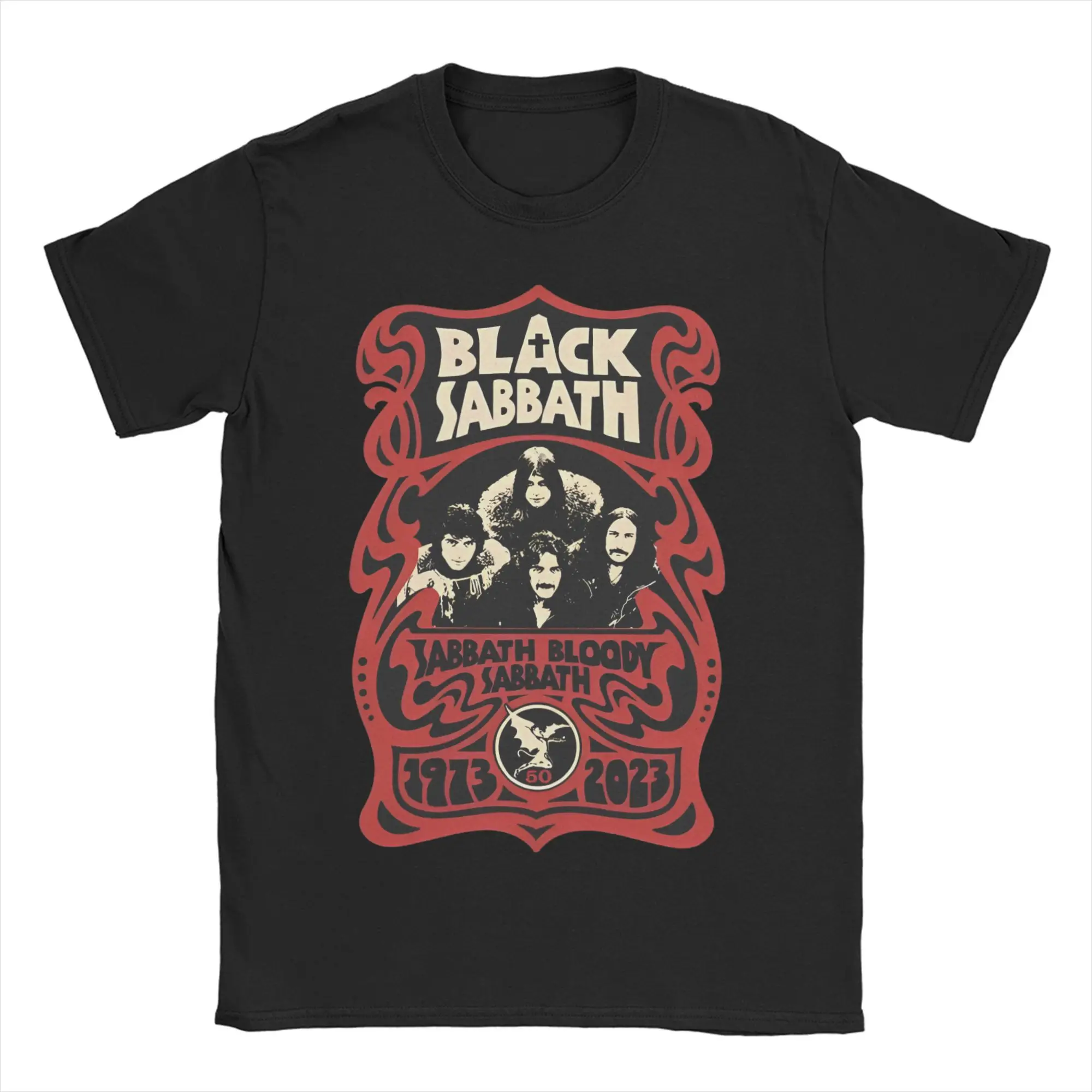 

Мужская футболка Blacks Sabbaths, винтажные футболки, футболки с короткими рукавами и круглым вырезом, топы из чистого хлопка 6XL