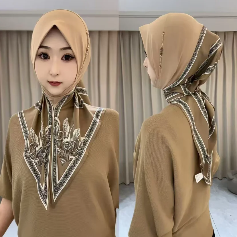 Picture 3: Triangle Scarves New Muslim Head Cover Girls Hijab Ready