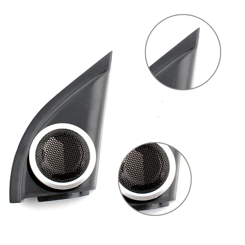 Afbeelding 4: Auto tweeter inbouw luidsprekerboxen bevestigingen audio deur hoek rubber met zilveren ring voor Honda HR-V Vezel 2013 2014 2015 2016 -2020