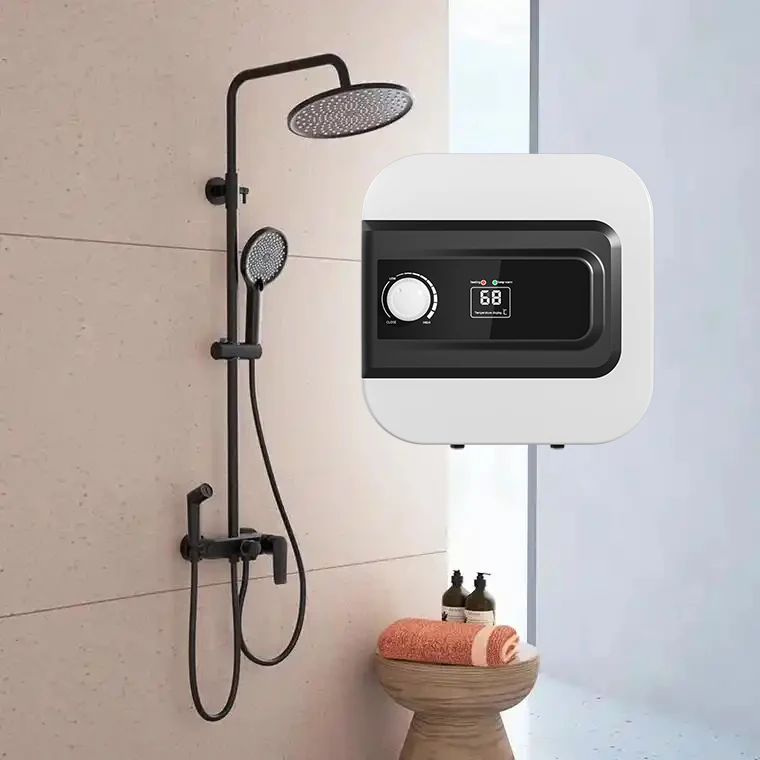 Calentador de agua eléctrico del tanque del géiser del almacenamiento del esmalte de la cocina elegante 8L 15L 1.5kW 2kW para el cuarto de baño