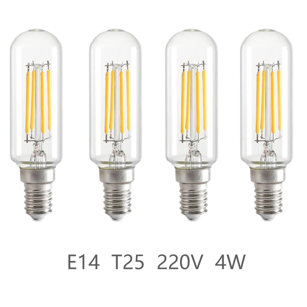 E14 LED Bulb 4W, 220V Cool Warm White Light, Halogen Replacement for Range Hood/Kitchen (40W Equivalent), High Temperature Resis