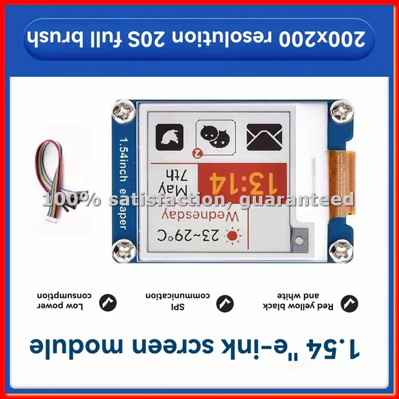 For 1.54inch E-Paper Screen E-Ink Display Module SPI Interface 200X200 Pixels for Nano/for-A13G