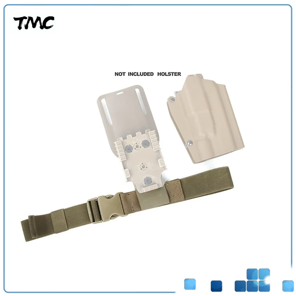 tmc-戦術的な伸縮性太ももストラップ、バンドエクステンションストラップ、太ももホルスター、黒、コヨーテブラウン、ver2、新品