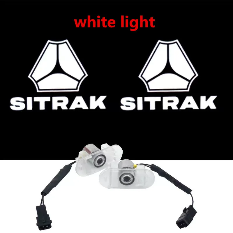 For CNHTC SINOTRUK SITRAK Truck Parts Door Pedal Step Light Welcome Light Atmosphere Projection Decorative Light A Pair