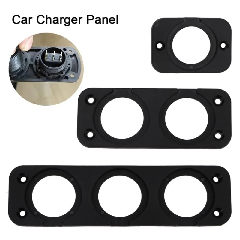 

1/2/3/4 отверстия DIY автомобильное USB зарядное устройство панель черный ABS для морского прикуривателя вольтметр розетка держатель для крепления на панели