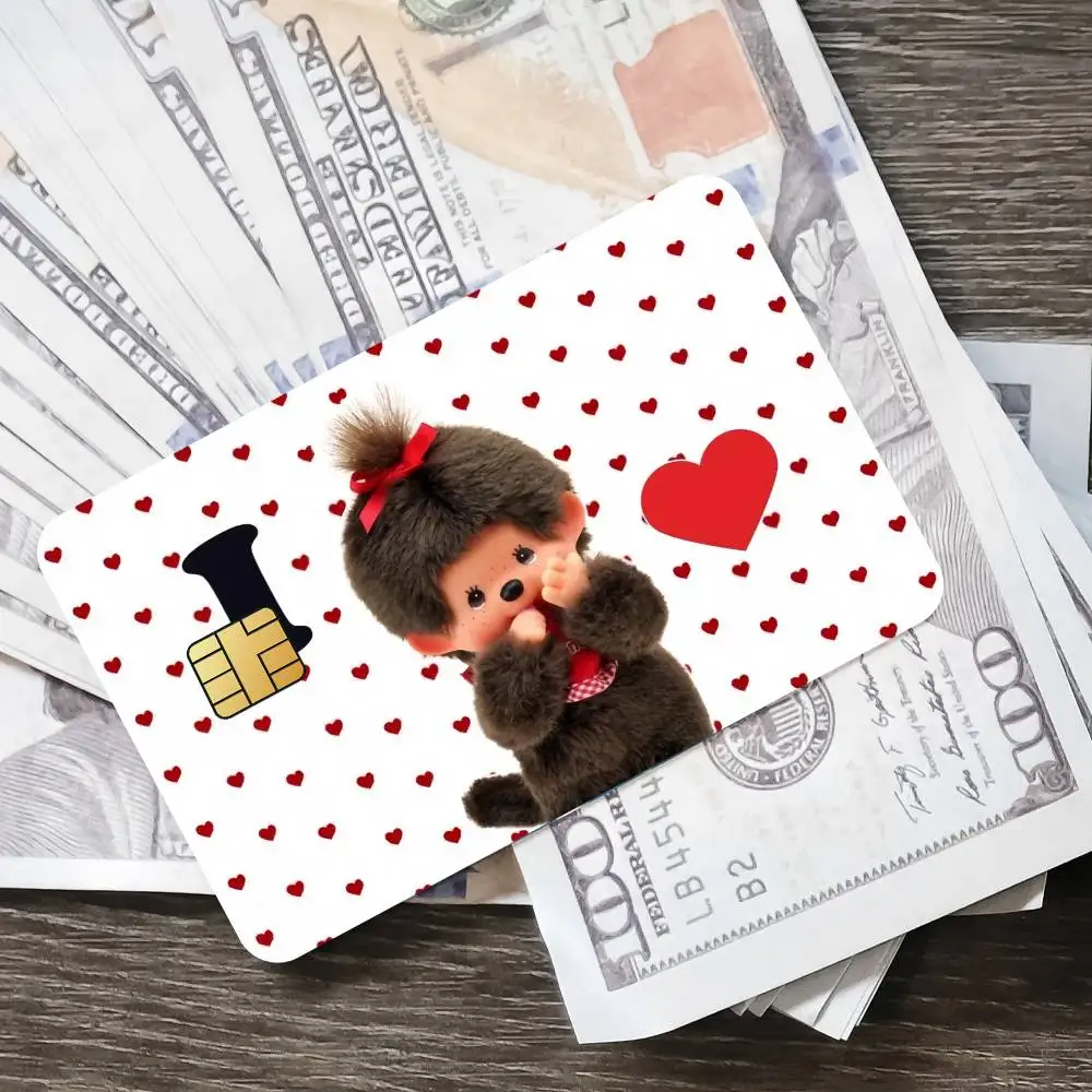 Kawaii M-MonchHichi-I Ins-Style Kartensticker für Bankkarten Schützende Wasserdichte Folienabdeckung Aufkleber Überraschungsgeschenk – Detail 4