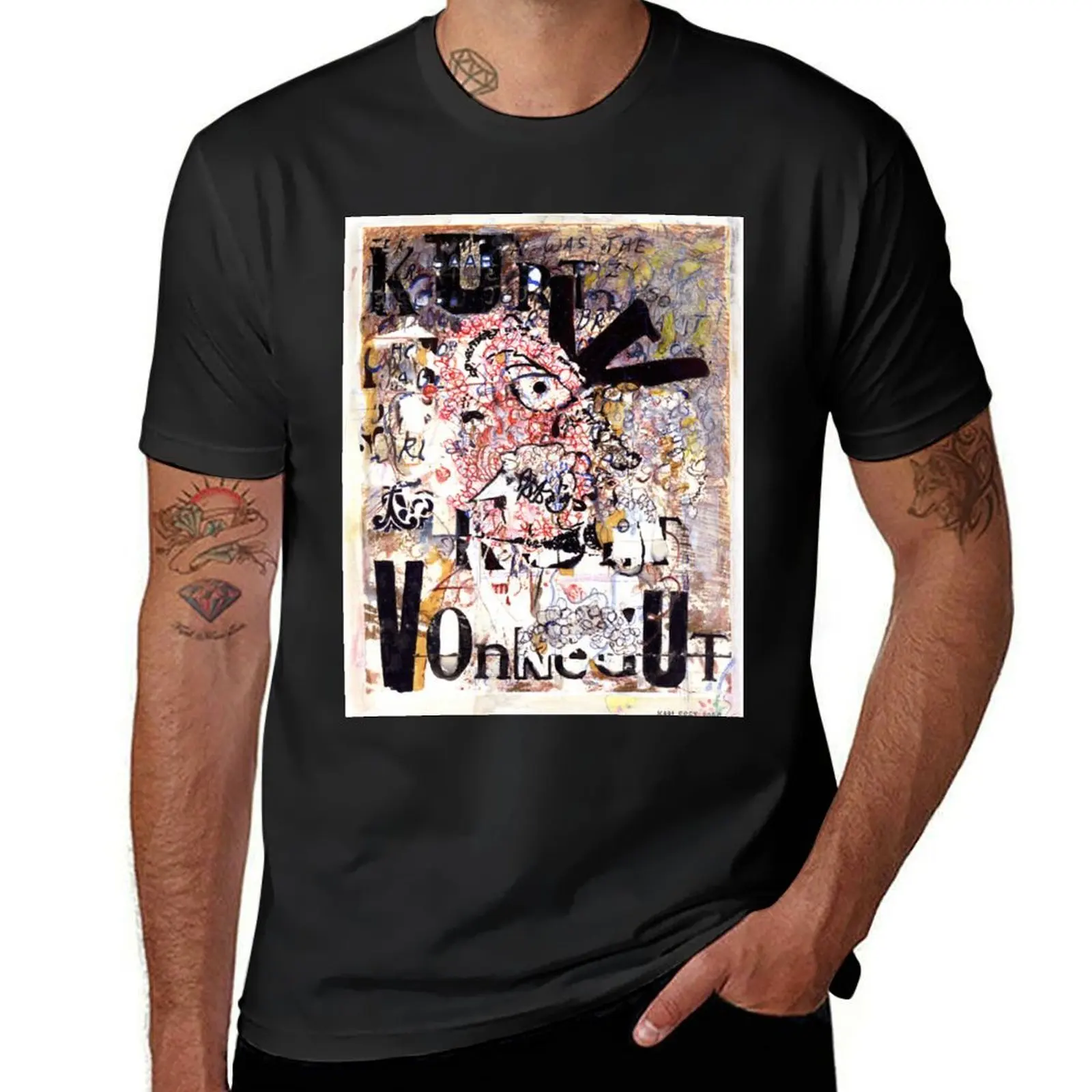 

Kurt Vonnegut Portrait T-Shirt for a boy man clothes plain men clothes