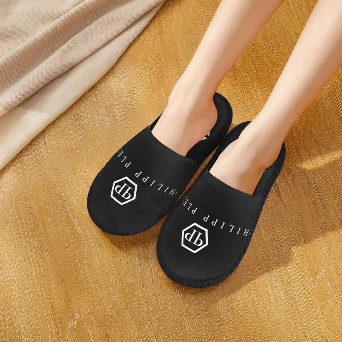 Philipps-Zapatillas de casa antideslizantes, chanclas cómodas de espuma viscoelástica para sala de estar