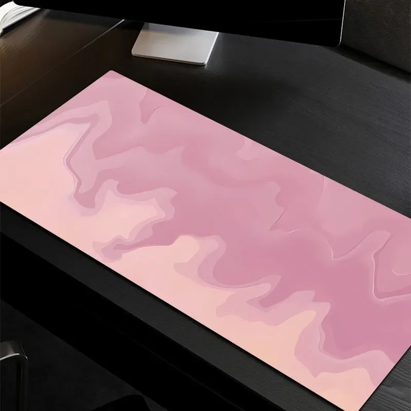 Alas Mouse Besar Gradien Minimalis - Alas Meja Gaming XXL untuk PC, Penutup Keyboard Tebal Anti Selip & Dekorasi Kantor