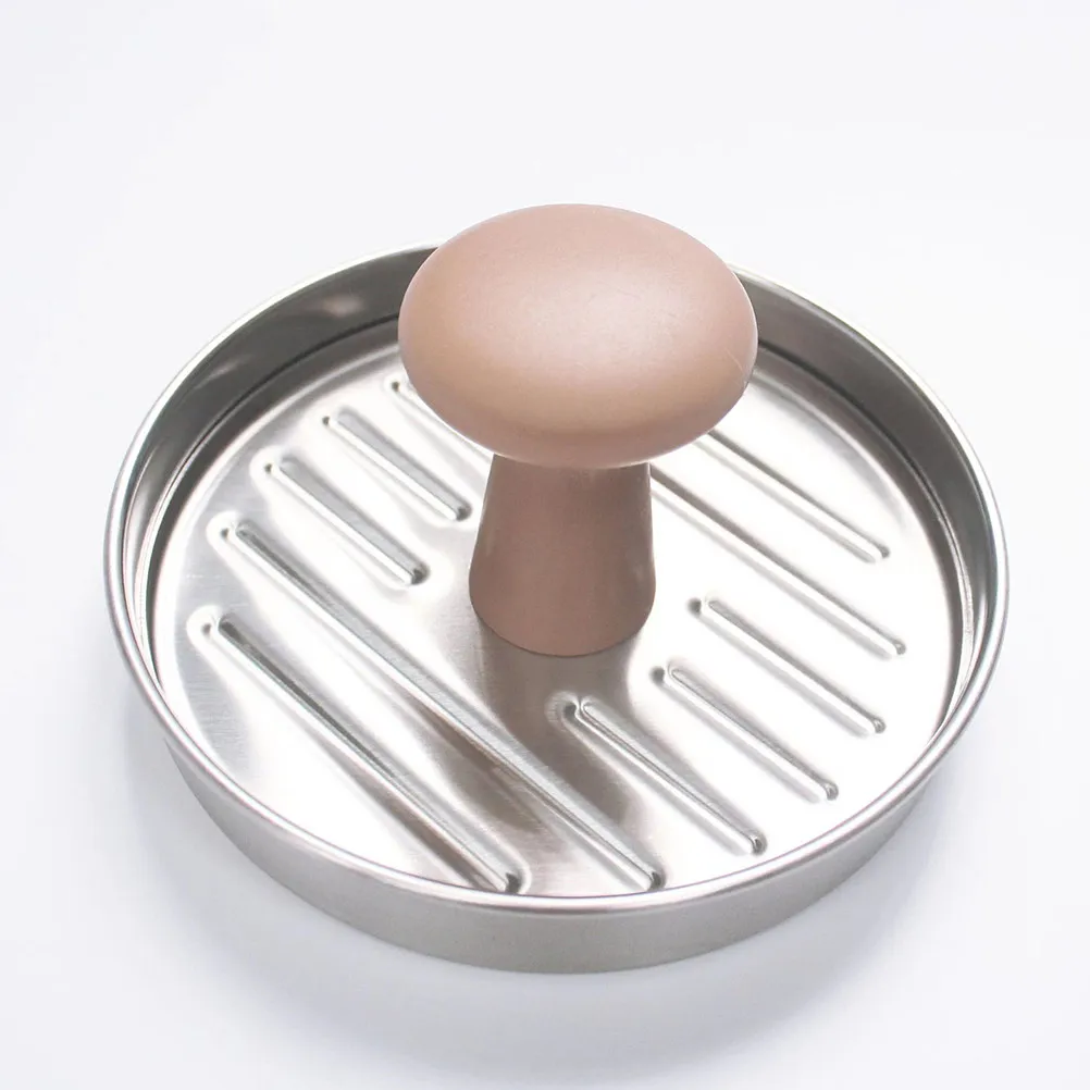 Premium Stainless Steel Burger Patty Maker Round Mold with Smooth Edges Non Stick Surface Fast Even Patty Forming Kitchen