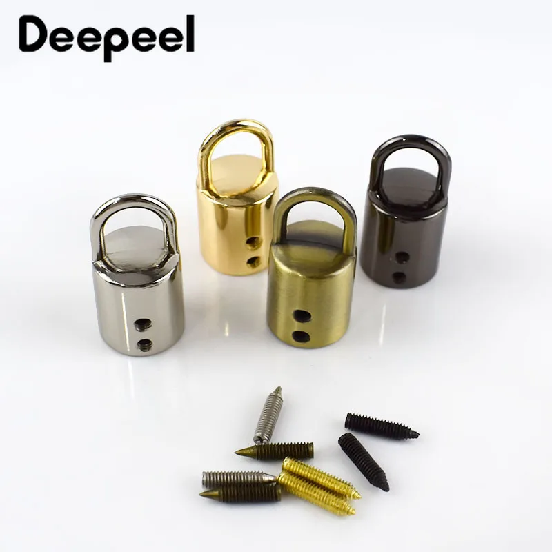 10/20Pcs 11mm Metal Bag Buckle Cord Lock Stopper Handbag Strap Tail Clip Tassel Fringe Cap Clasp Hanger DIY Hardware Accessories