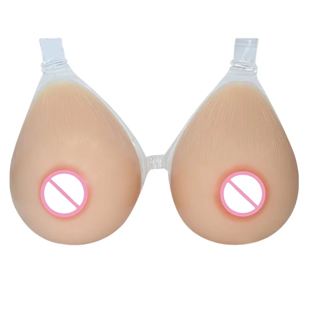

Realistic Silicone Breast Forms for Crossdresser Cosplay Transgender Huge Fake Boobs with Shoulder Strap for Live Streaming