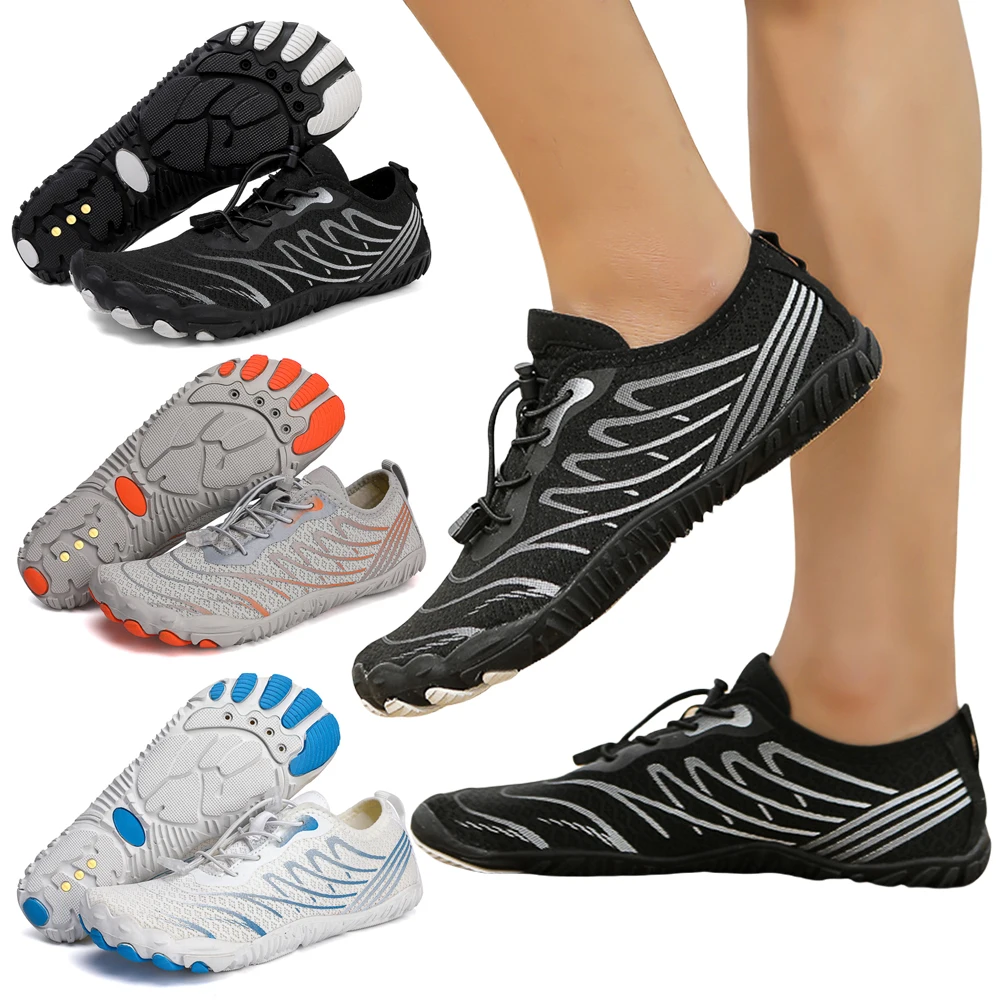 Antypoślizgowe, oddychające buty do wody, buty uziemiające z miedzią, elastyczne, lekkie buty barefoot dla kobiet i mężczyzn.
