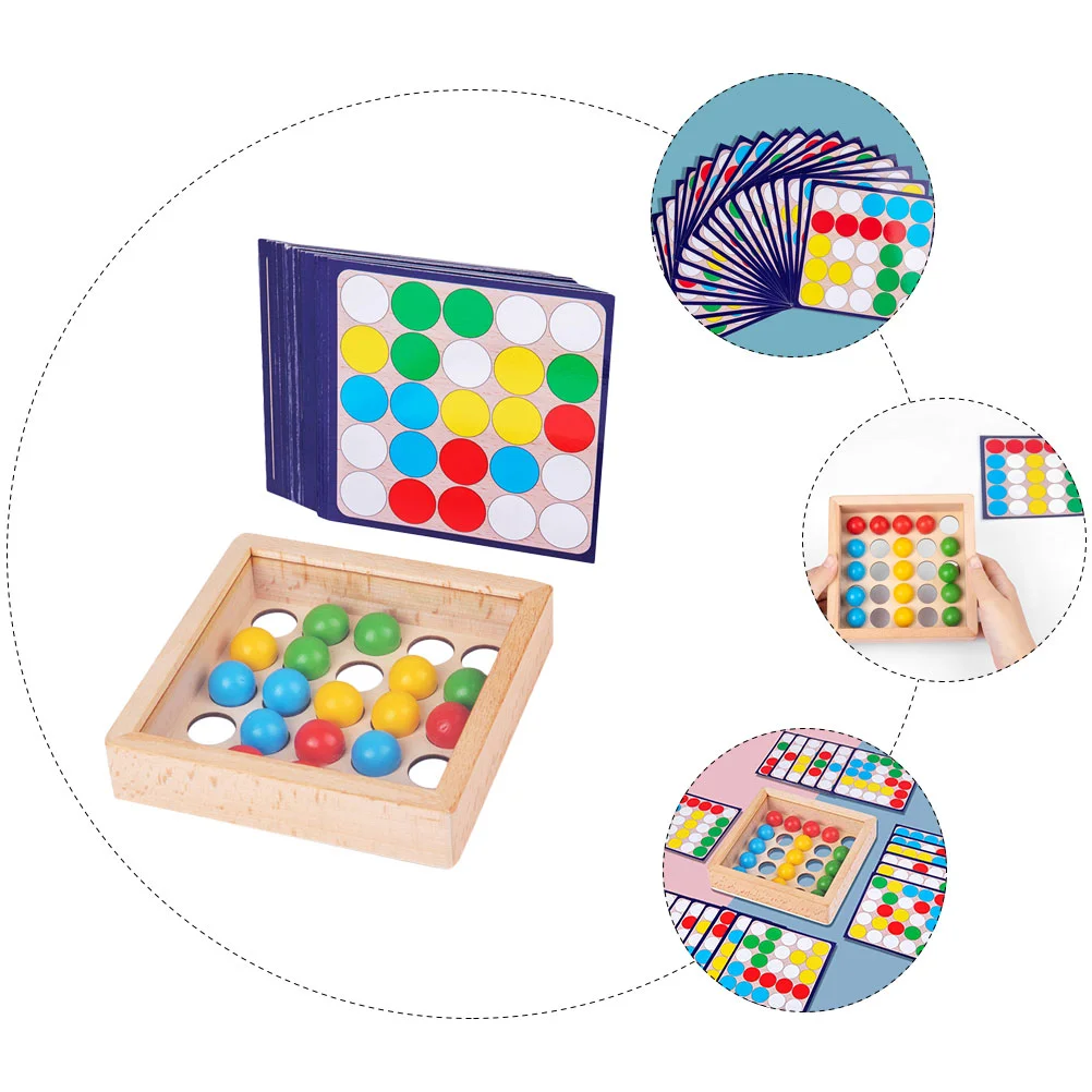 Puzzle Gebäude Spielzeug Kinder Denkaufgabe Spiele Ball Holz Rollperlen Vorschule Puzzles Kinder