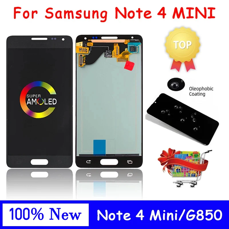New For SAMSUNG Alpha LCD Display Note 4 Mini LCD G850 SM-G850F G850F G850M G850Y Display Touch Screen Replacement Parts