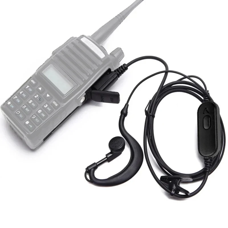 Гарнитура для рации (наушники) для UV-5R, UV-82, BF-888S, 666S, 777S, Quansheng UV-K5, UV-K58