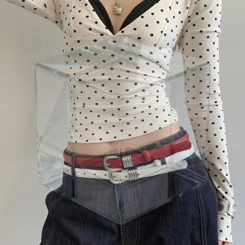 Retro Korean Style PU Leather Belt Simple Versatile Pin Buckle Thin Belt Waist Belt Dresses Decoration