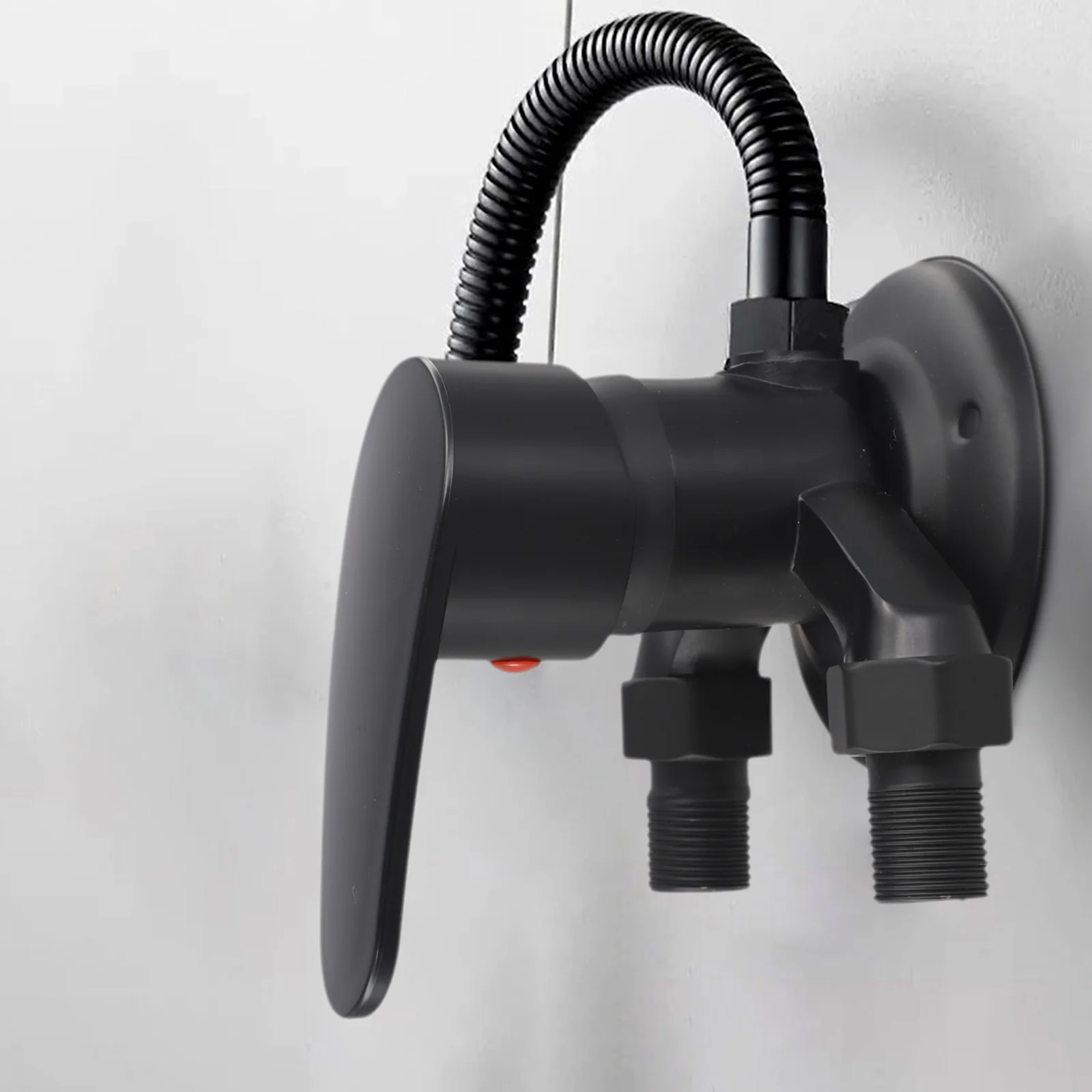 

Wall Mounted Hot And Cold Water Mixing Valve Brass Black Exposed Mixing Valve For Wall-mounted Installation For Shower System