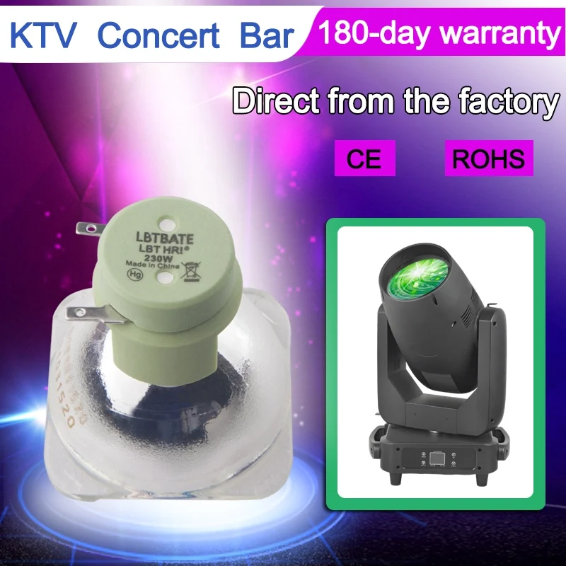 Wholesale Price 7R 230W Stage Beam Bulb Sharpy Moving Head Light Lamp Replacement for KTV Bar with MSD Platinum Lamp CE RoHS