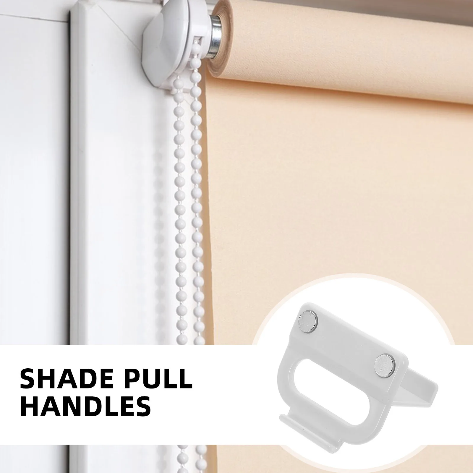 

1pcs Roller Shade Handle Black Plastic Pull For Curtain Cold Storage Cabinets Smooth Operation Commercial Home Kitchen Blind