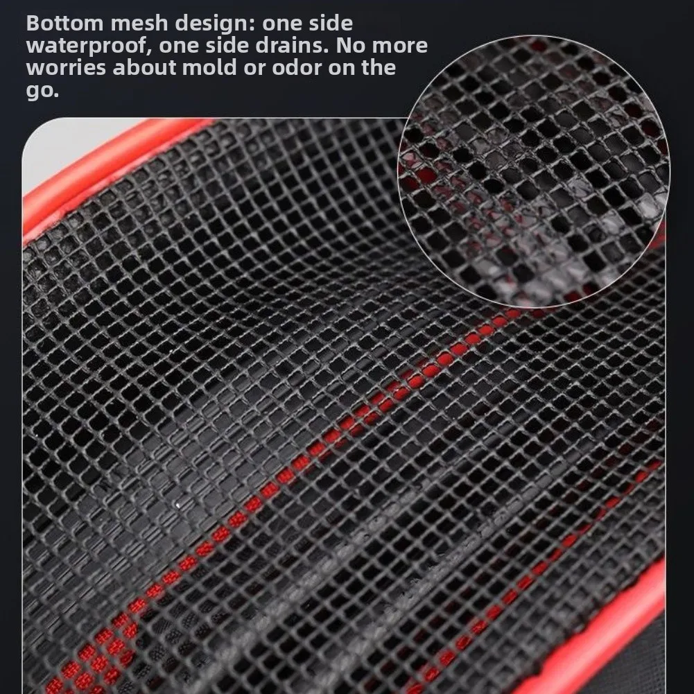 Canvas Tackle Fishing Net Bag For Fishing Trips Round Shape Design Side Pocket Available Single Layer Construction