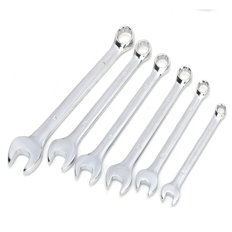 6/8Pcs Dual-Purpose Open End Wrench Set Chrome Vanadium Steel Hand Tools Automotive Repair Plum Open Plastic Clamp Wrench Set