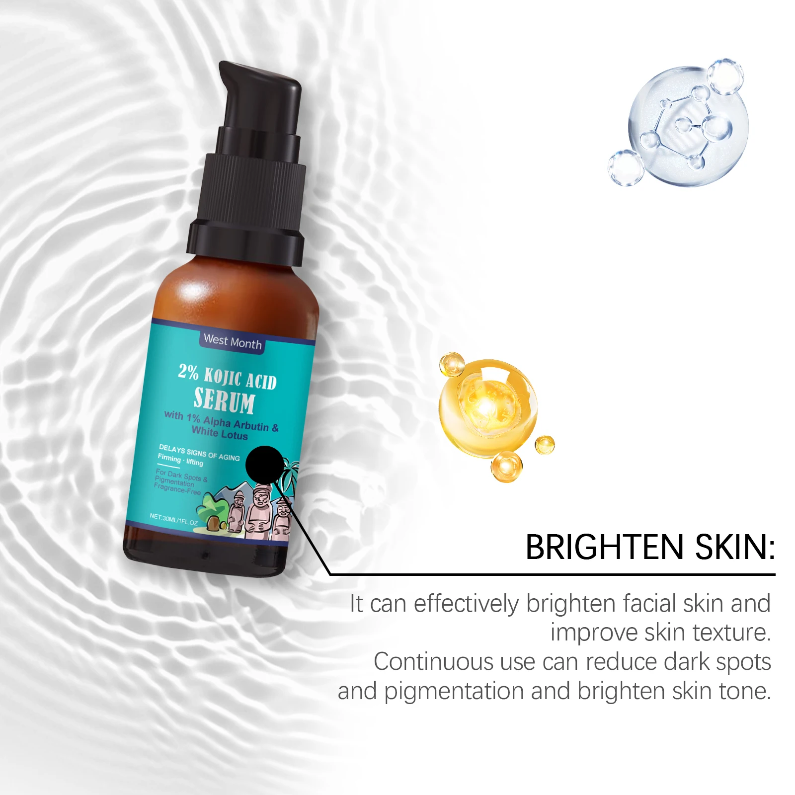 لوشن ترطيب الشتاء للوجه للبشرة الجافة مصل ترطيب مهدئ مع النياسيناميد للبشرة الحساسة غير دهني 30 مل