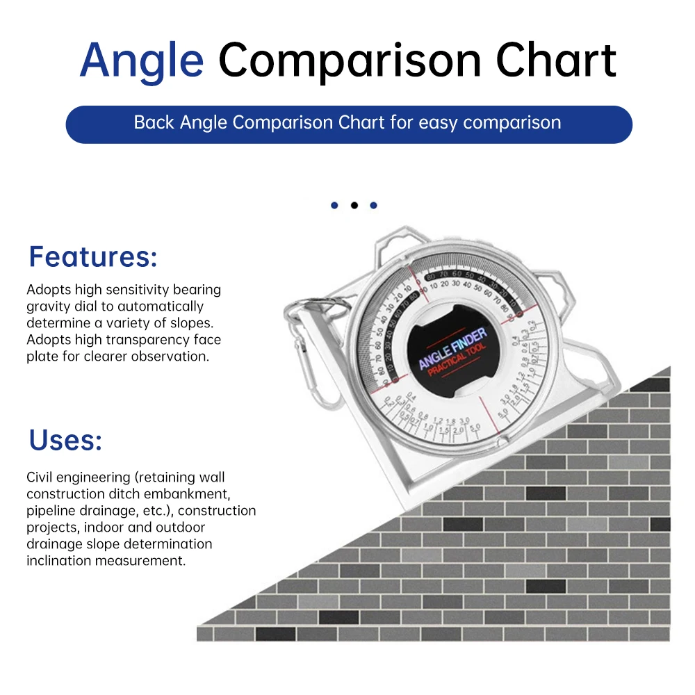 Magnetic Angle Finder Locator Mini Inclinometer Measurement Tool Protractor Tilt Level Meter Slope Locator With Bubble