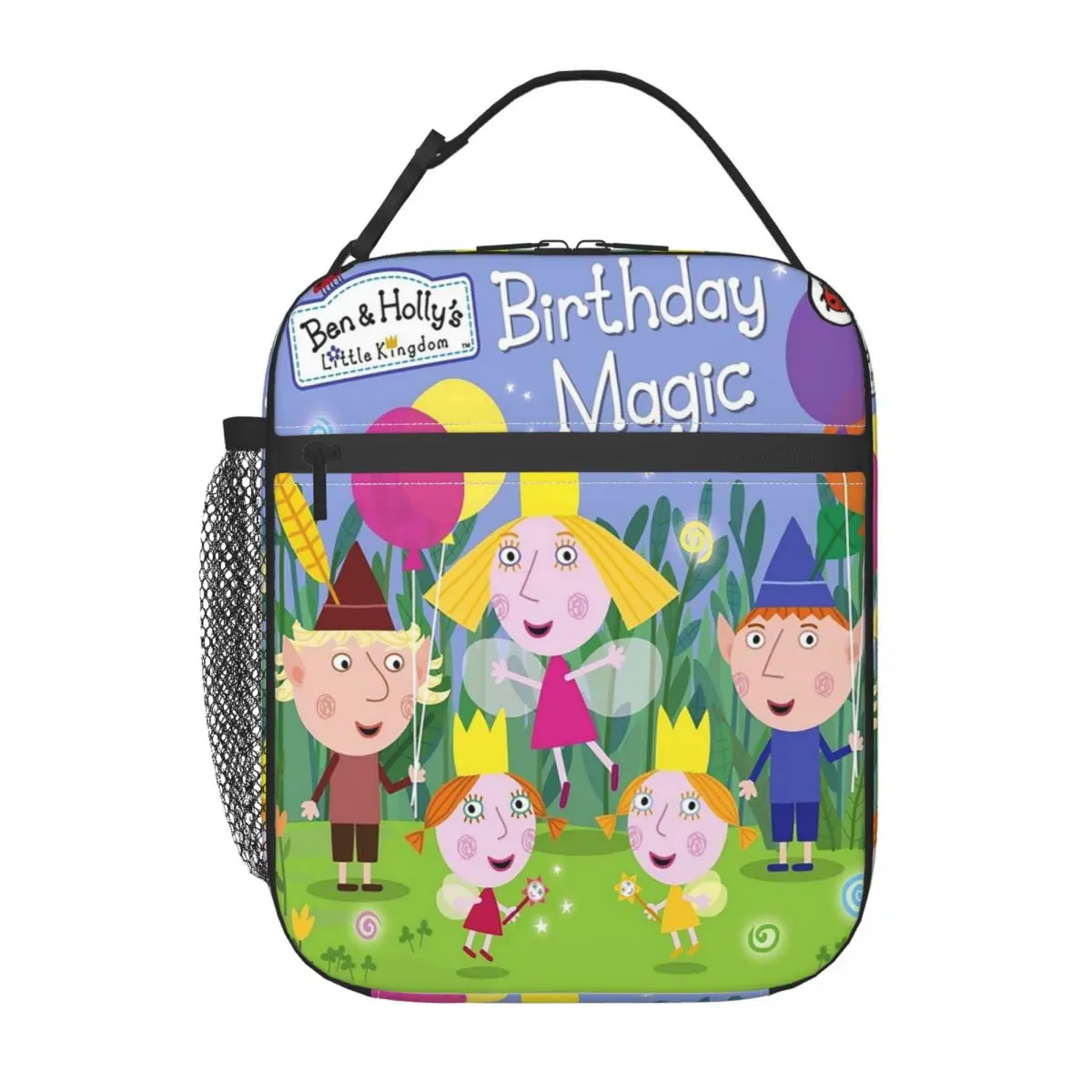 

Термосумка для обедов Ben And Holly's Little Kingdom Birthday Magic Characters, изолированная сумка для еды для женщин и детей, термоконтейнер для еды