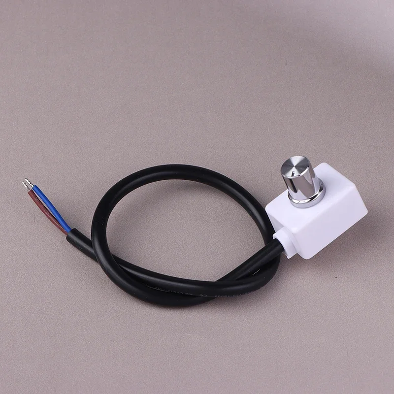 Flicker Free DC 0-10V/1-10V Mini Knob Dimmer PWM Controller Rotary Brightness Adjustment For LED Grow Light Fixtures With Switch
