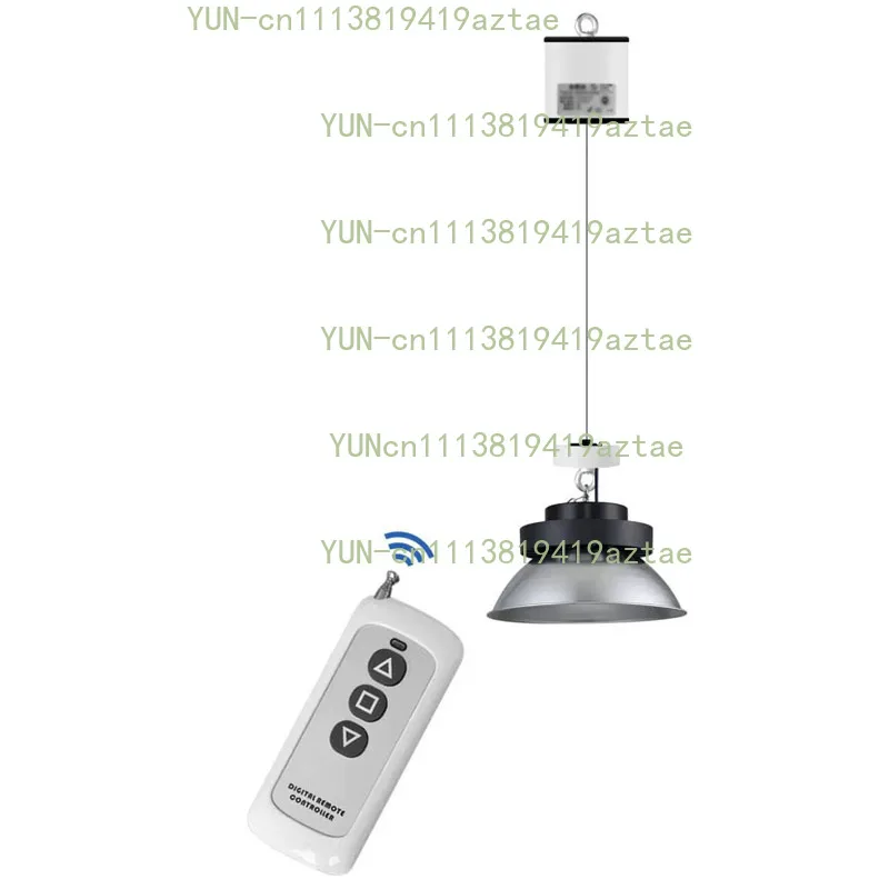Electric Remote Control Lift Hoist for Lamp 220V AC Wireless Control Max Load 4KG Max Height 10M