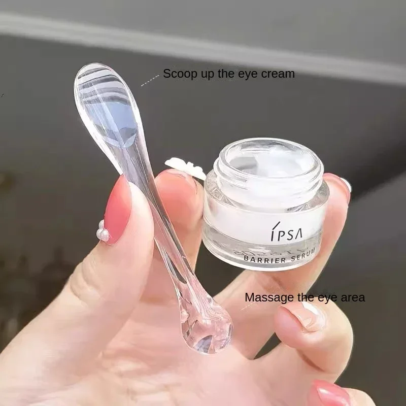 Cuchara de crema Diy, bola para ojos, palo de masaje, máscara de crema para ojos multifuncional, subpaquete, aplicador facial de cuchara pequeña, 3 uds.