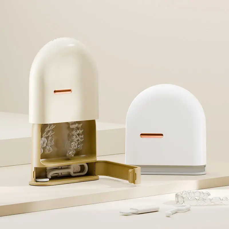 Braces Box Portable Mouth Guard Retainer Case Oral Cleaning False Tooth Denture Storage Teeth Aligner Brace Boxes