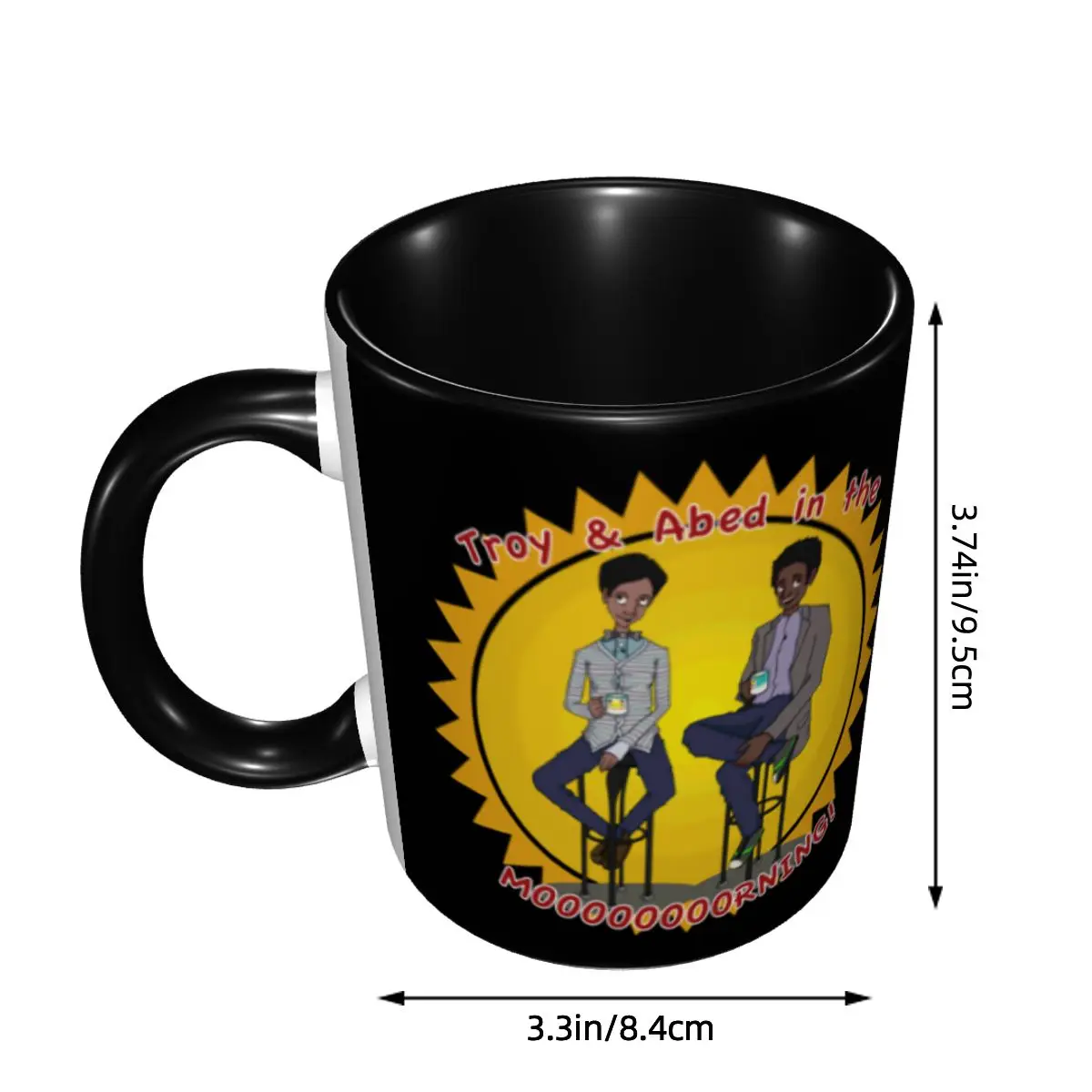 Troy And Abed In The Morning Call Gifts Mug Customized Ceramic Coffee Mug Cup Creative Gift