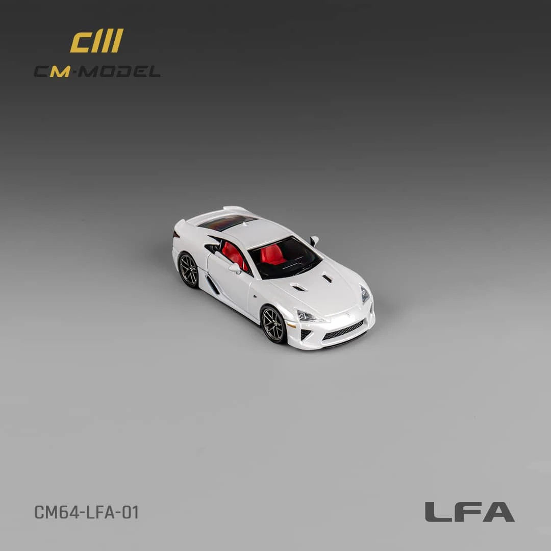 CM MODEL 1:64 LFA Pearl White Diecast Model Car