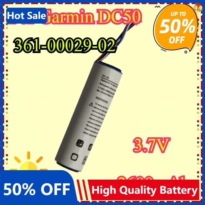 New High Quality 361-00029-02 3.7V 2600mAh Battery for GARMIN Monterra 680t 650t 610t Alpha 100 DC50 GAA002 ViVOACTIVE 3 Bateria