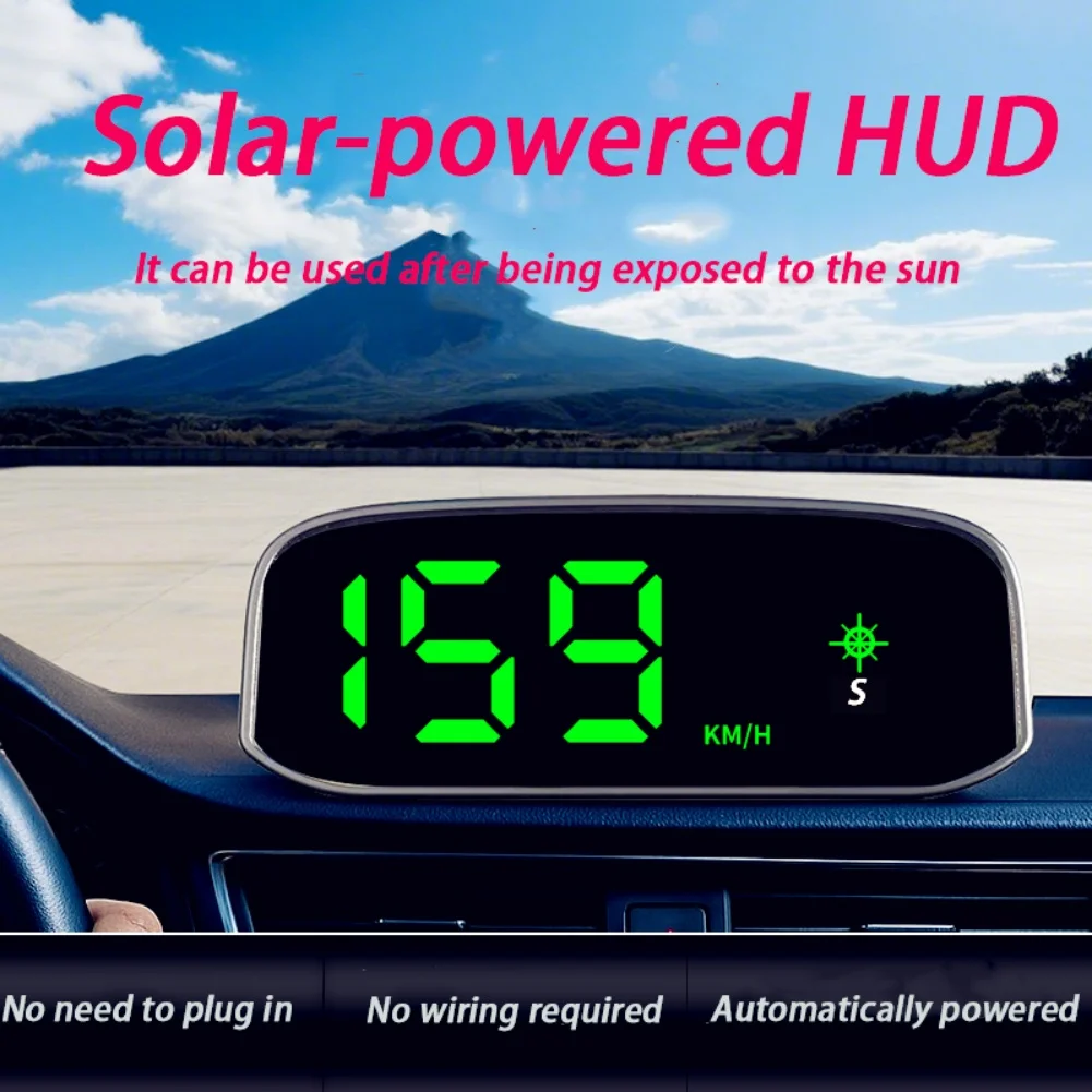 GPS Compass Speedometer With Solar Charging And HUD Output Intelligent Light Detection Automatic On/Off Based On Motion