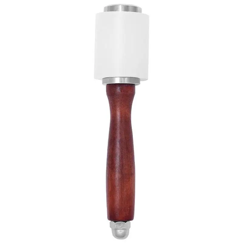 ~1PC Leather Carving Hammer Leathercraft Mallet Nylon Wood Handle Hammer Mallet For DIY Stamping Sew Leather Cowhide Tool