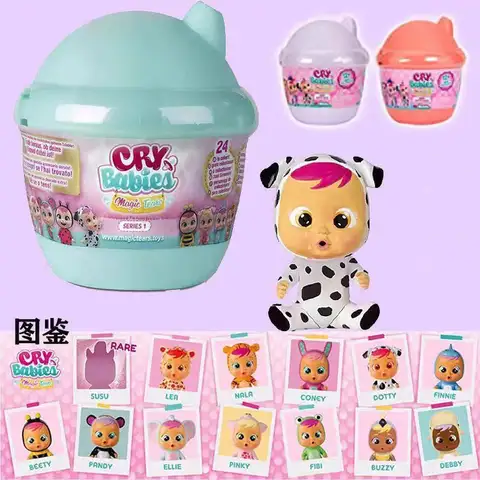 100%Genuine Cry Baby Magic Tears Series Blind Box Crying Doll Surprise Model Girl Play House Toys Decoration Kid Girl Toy Gifts