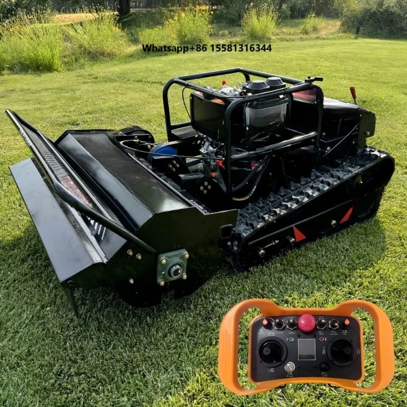 Good Quality 800mm Crawler Lawn Mower 1000mm Grass Cutter Mulcher Multi-functional Lawnmower for Sale