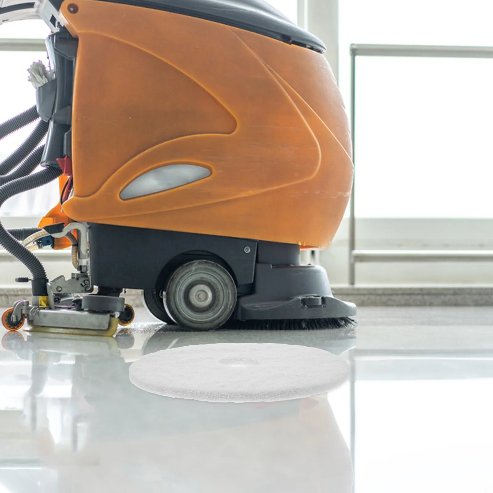 

17 Inch Floor Polisher Pads High Performance Reusable Mop Replacement Pad for Hardwood Tile Floors Buffing Maintenance