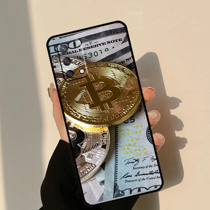 OPPO A91 A93 A96 A76 A16 A15 A17 A5 A9 A53 A52 A72 A77 A54 A74 A94 A54S A53S 용 비트코인 BTC 케이스