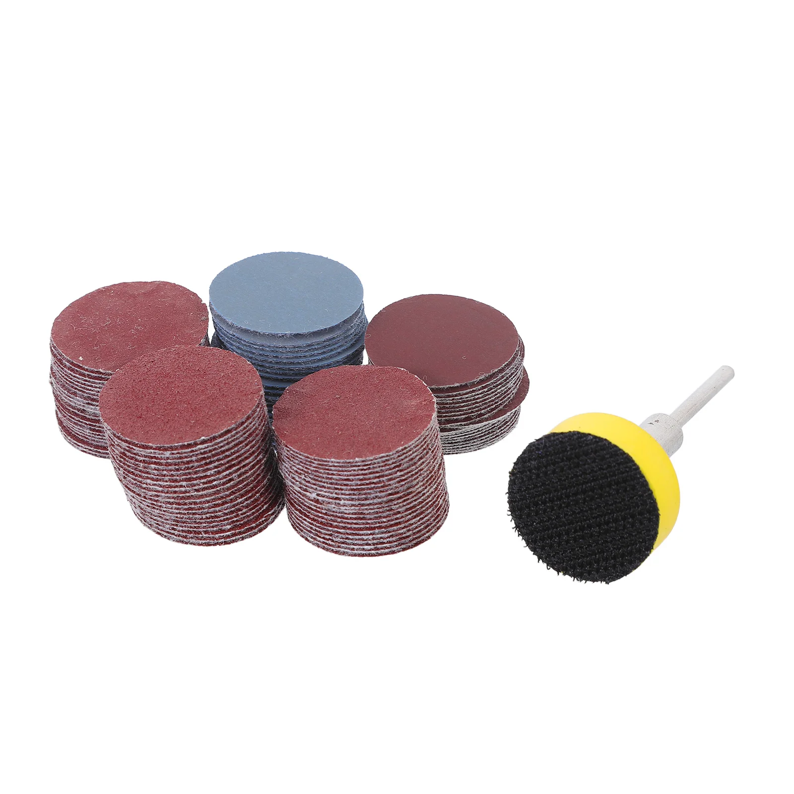 

100 шт. самоклеящихся шлифовальных дисков с флокированным покрытием, круглые диски для дрелей, электроинструментов, реставрации мебели, детейлинга автомобилей