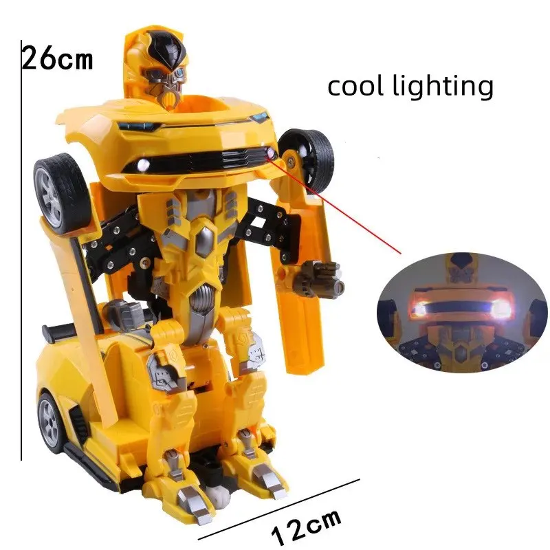 Funny Mini 2 In 1 Model Car Amazing Gifts Boys Kids Toys One-key Deformation Automatic Transform Robot Diecasts Collectible Toy