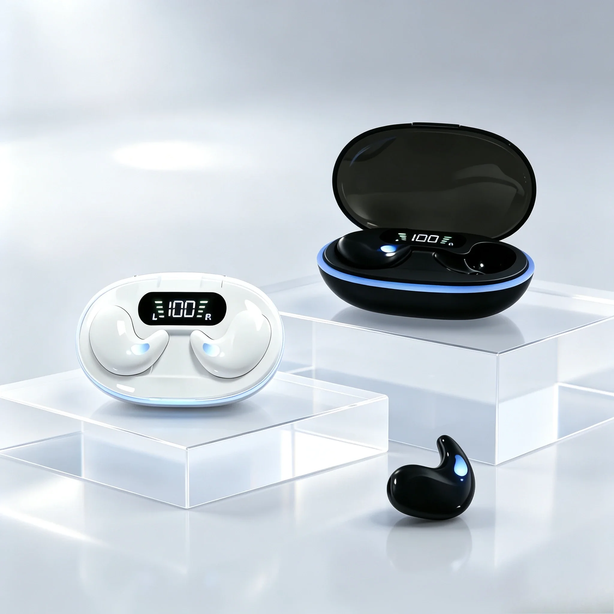 TWS Fone Bluetooth Headset Wireless Headphones Come with Layered Audio Output Snug Design Portable Carry Box for Trips