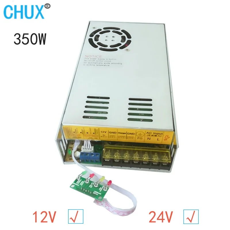 

CHUX 350W 240W UPS Switching Power Supply Battery Charger 12V 24V DC 13.5V 27.8V Universal AC Monitor Power Supplies