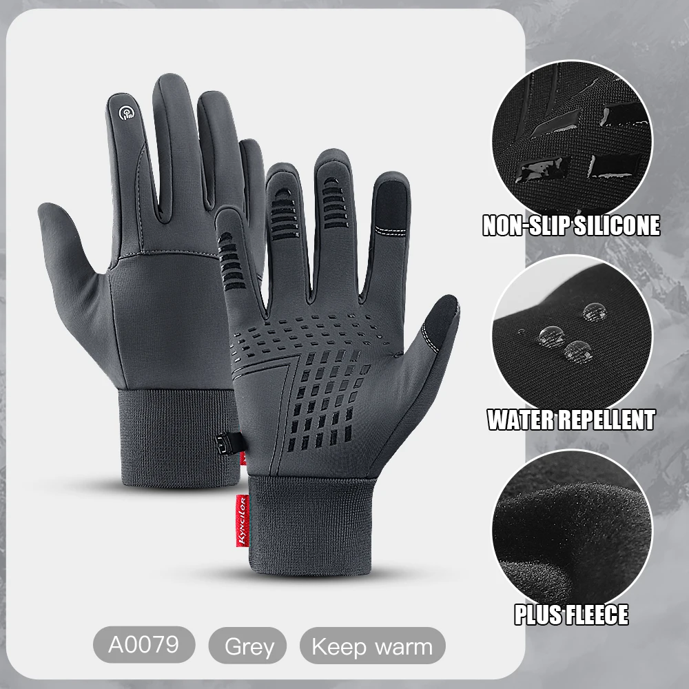 Winter Outdoor Sports Running Glove Warm Touch Screen Gym Fitness Full Finger Gloves For Men Women Sports Gloves