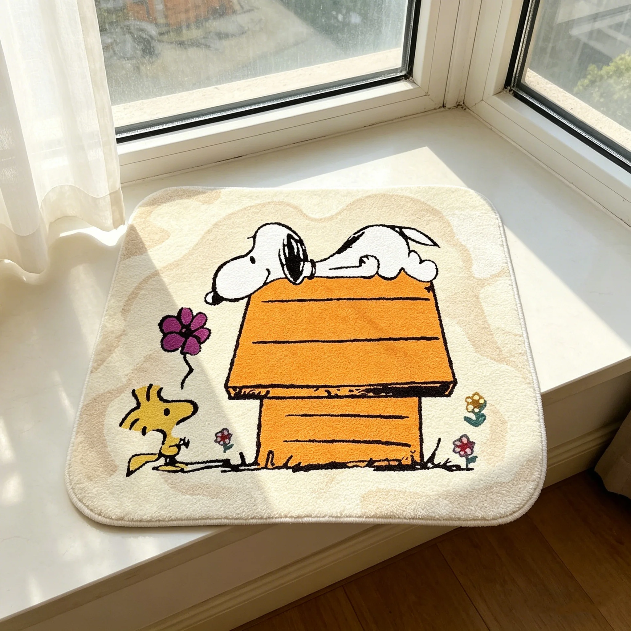 Cute Cartoon Snoopy House Shaped Rug Soft Non Slip Washable Floor Mat For Bedroom Living Room Doorway Sofa Home Decor Doormat view 2